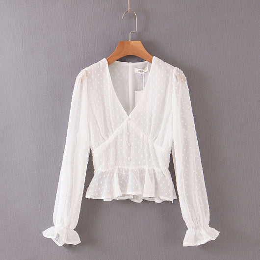 Blusa con Mangas Acampanadas