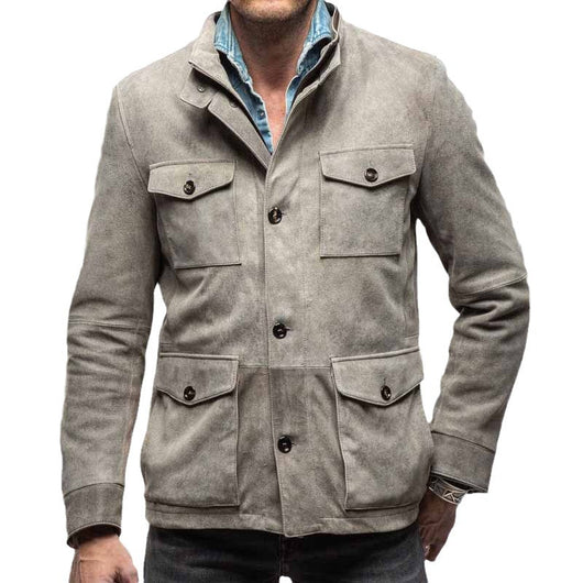 Abrigo Casual de Manga Larga con Múltiples Bolsillos para Hombre - Image 5