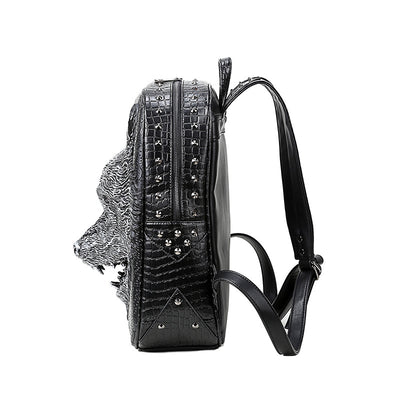 Mochila Escolar 3D Lobo Edición Coreana - Unisex - Image 2