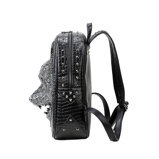 Mochila Escolar 3D Lobo Edición Coreana - Unisex - Image 2