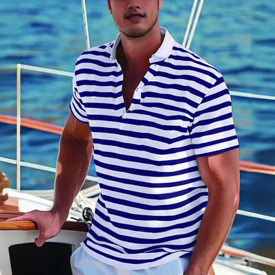Polo Casual de Rayas para Hombre - Cómodo y Versátil - Image 4
