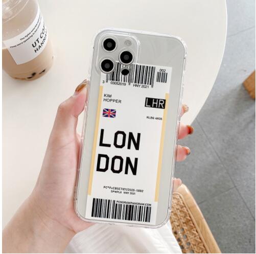 Funda Protectora TPU para Móvil con Diseño de Boleto Aéreo - Image 6