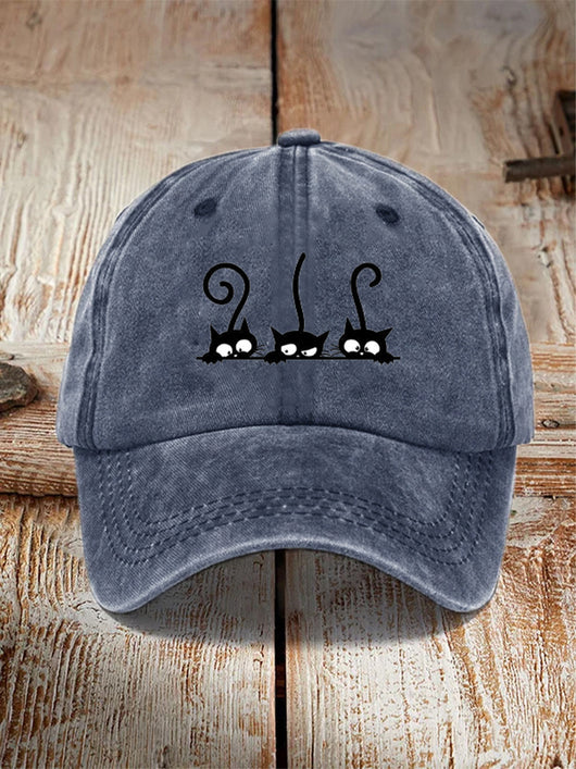 Gorra de Algodón Estampada Efecto Vintage Desgastado para Hombre - Image 3