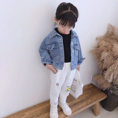 Chaqueta de Mezclilla para Niñas Estilo Clásico Primavera-Otoño - Image 30