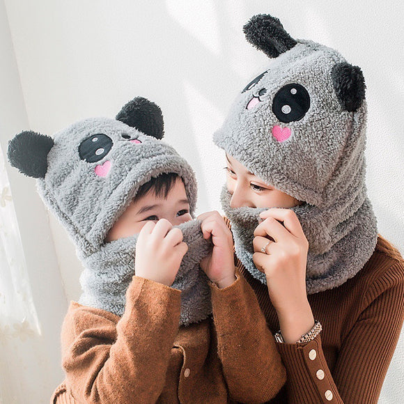 Gorro Bebé Invierno con Protección de Oídos - Diseño Panda Adorable
