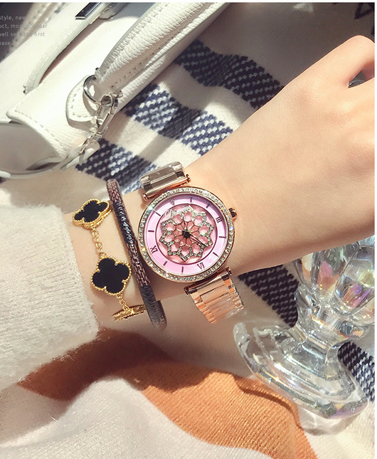 Reloj de Cuarzo para Mujer con Diamantes y Acero Inoxidable - Image 6