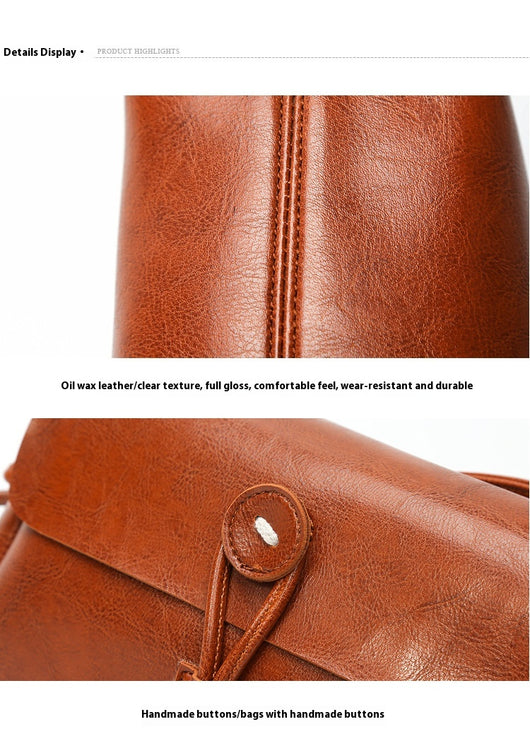 Bolso Bandolera de Cuero Encerado para Mujer - Estilo Fashion - Image 27