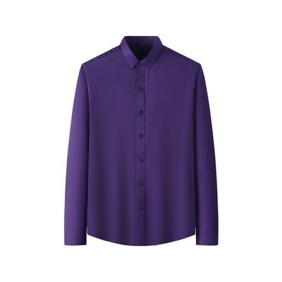 Camisa Elástica de Talla Grande para Hombre de Manga Larga - Image 14