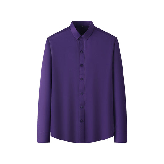 Camisa Elástica de Talla Grande para Hombre de Manga Larga - Image 14