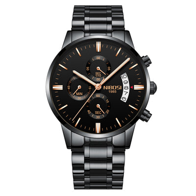 Reloj Cronógrafo Deportivo de Acero Inoxidable Dorado para Hombre - Image 17