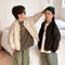 Chaqueta Infantil con Bordado de Letras - Abrigo de Moda para Niños