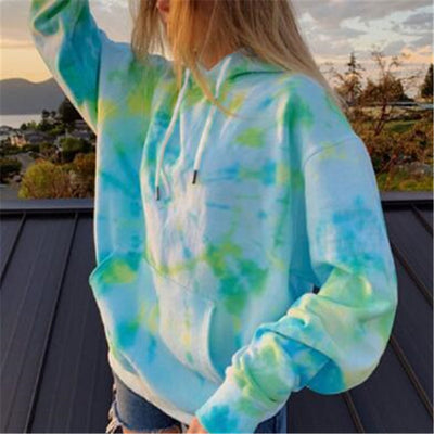 Abrigo Oversize Tie Dye con Capucha - Estilo Casual y Cómodo - Image 4