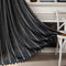 Juego de Cortinas Jacquard Negro y Blanco con Varilla para Dormitorio y Sala