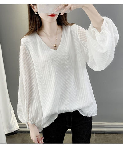 Blusa Chifón Premium Efecto Reductor y Cobertura Abdominal - Image 10