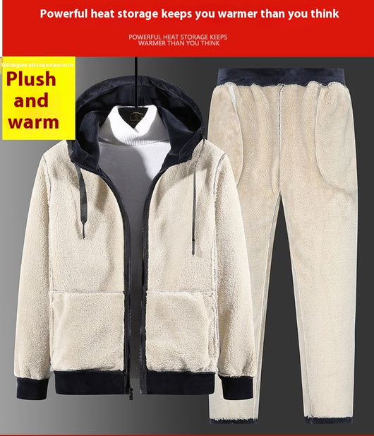 Conjunto de Sudadera y Pantalón de Terciopelo Silver Fox Talla Grande - Image 13