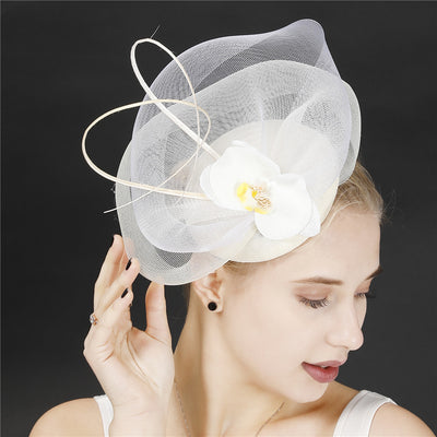 Tocado de Plumas Elegante para Fiestas - Accesorios Princesa Palacio Noble