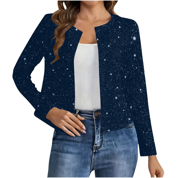 Cardigan Elegante con Detalles en Dorado para Mujer