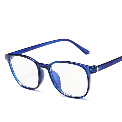 Vintage tortoiseshell anti-blue light flat glasses with a full-frame design, suitable for unisex wear. - Image 4