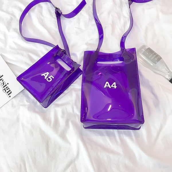 Bolsa Femenina Personalizada en PVC Color Sólido
