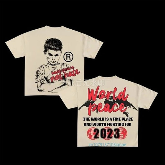 Camiseta Retro Holgada para Mujer con Estampado Gráfico de Algodón - Image 30