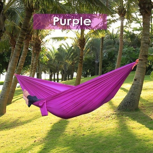 Hamaca de Camping Portátil - Hamaca Doble de Paracaídas para Aventuras al Aire Libre - Image 32