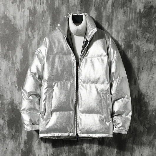 Chaqueta Acolchada de Corte Amplio para Hombre - Image 10