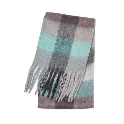 Bufanda Gruesa Cuadros Otoño Invierno - Diseño Multicolor Elegante - Image 18