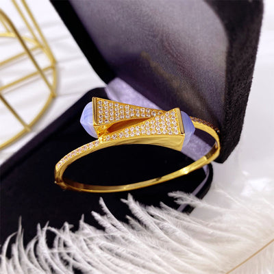 Pulsera Doble Pagoda con Diamantes para Mujer - Image 5