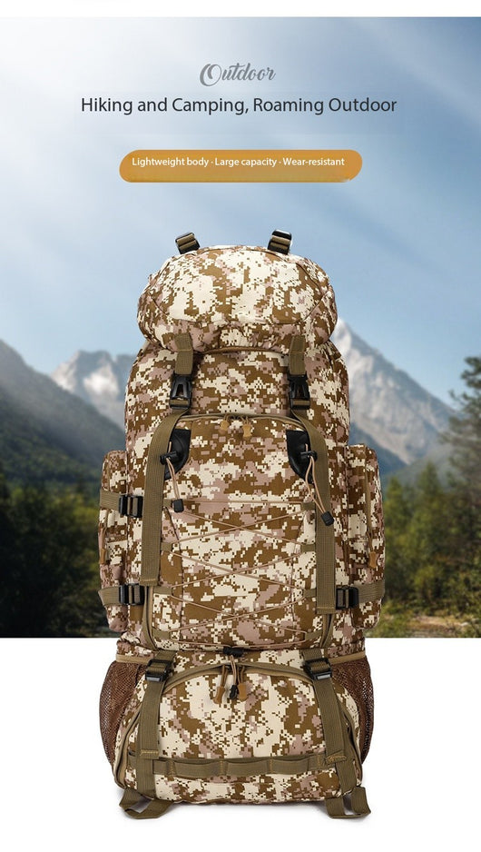 Mochila de Senderismo de Gran Capacidad - Resistente para Camping y Viajes Largos - Image 6