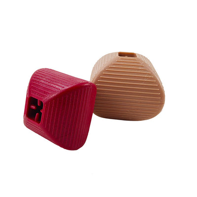 Purple TPR pet chew toy with ridged texture, designed for interactive play and teeth grinding for dogs. - Image 5