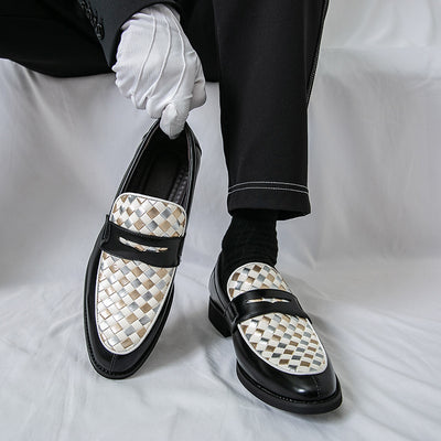 Zapatos de Cuero Casual con Punta Afilada para Hombre - Image 3