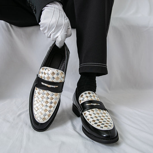 Zapatos de Cuero Casual con Punta Afilada para Hombre - Image 3