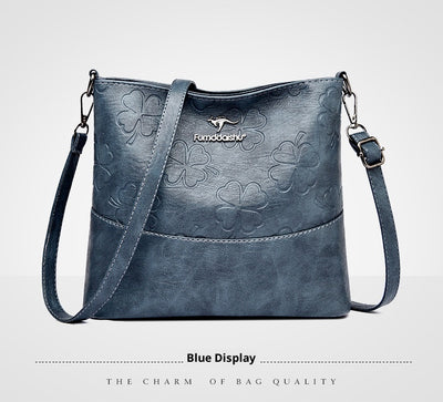 Bolso Bucket de Cuero Genuino con Grabado - Gran Capacidad para Mujer - Image 13