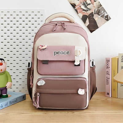 Mochila Escolar Amplia de Gran Capacidad Ligera y Simple para Mujeres - Image 12