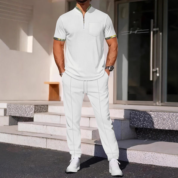 Conjunto Deportivo Casual con Combinación de Colores para Hombre