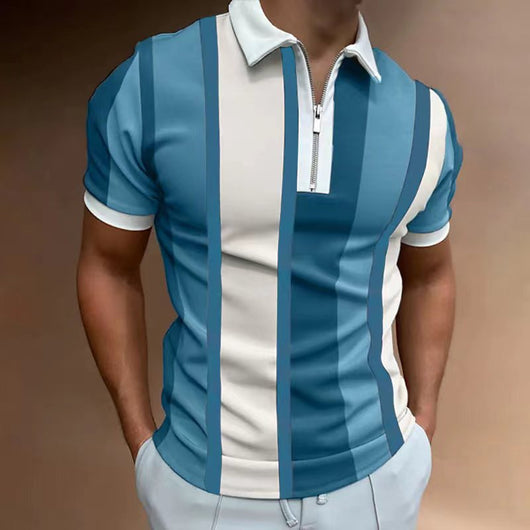 Polo Slim Fit a Rayas con Solapa Clásica para Hombre - Image 15
