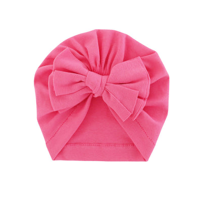 Turbante con Capucha y Moño - Gorro Elegante de Color Liso - Image 26
