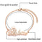 Personalize Colar, Anel, Brinco, Pulseira Ose Dourado