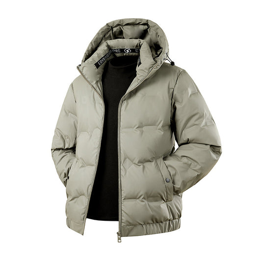 Abrigo Impermeable con Capucha para Hombre - Chaqueta de Plumón Invierno - Image 8