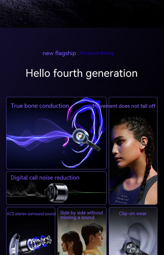 Audífonos de Conducción Ósea GW1 - Bluetooth Inalámbricos con Clip - Image 17