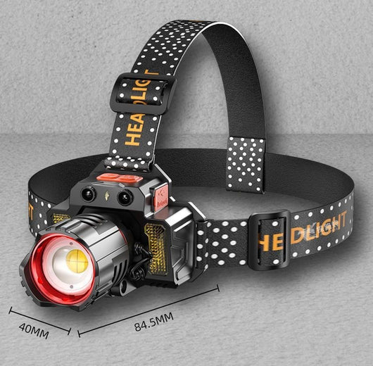 Linterna Frontal LED Multifunción con Zoom Ajustable para Actividades Outdoor - Image 11