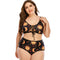 Bikini de Cintura Alta con Tiras Cruzadas y Estampado Digital
