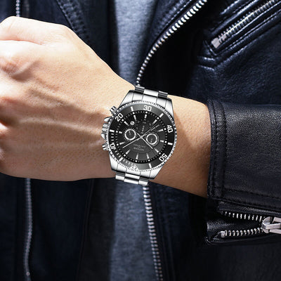 Reloj de Lujo Dorado para Hombre - Acero Inoxidable Resistente al Agua con Esfera Luminosa - Image 47