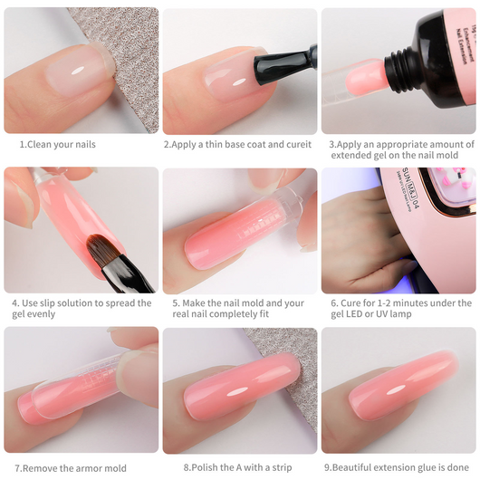 Set de 12 Colores Extensores de Uñas con Lentejuelas - Image 20
