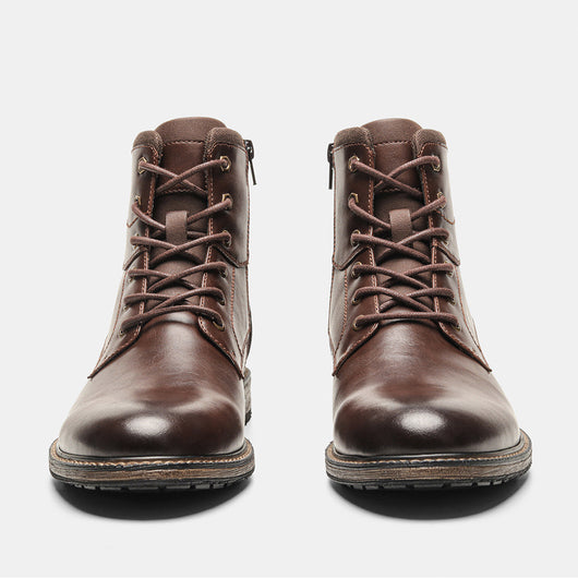 Botas de Trabajo Retro de Cuero para Hombre - Estilo Outdoor - Image 14