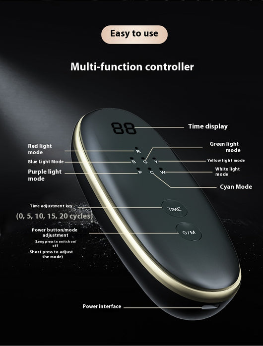Máscara LED Facial Recargable con Tecnología de Luz de Colores - Image 12