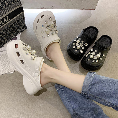 Sandalias Tipo Zueco para Mujer Verano Suela Gruesa Aumentada - Image 6