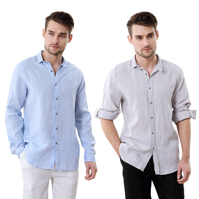 Camisa Manga Larga Cuello Cuadrado para Hombre - Image 11