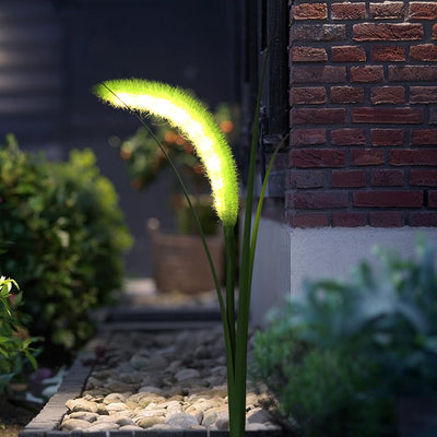 Lámpara Solar LED Decorativa con Pasto Artificial para Jardín - Image 9