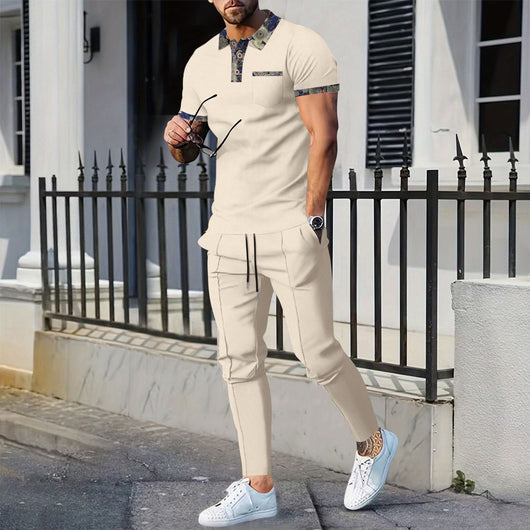 Traje Corto Ejecutivo con Solapa Texturizada y Detalles en Contraste - Image 8